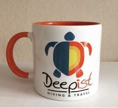 DEEPİST LOGOLU SERAMİK KUPA